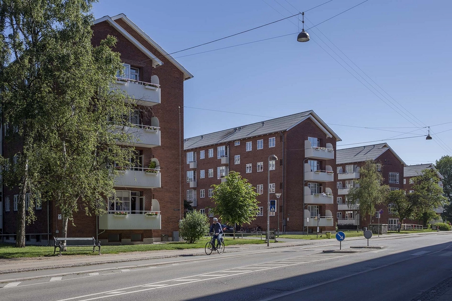 Sundparken ældreboliger Bebyggelsen set fra Øresundsvej