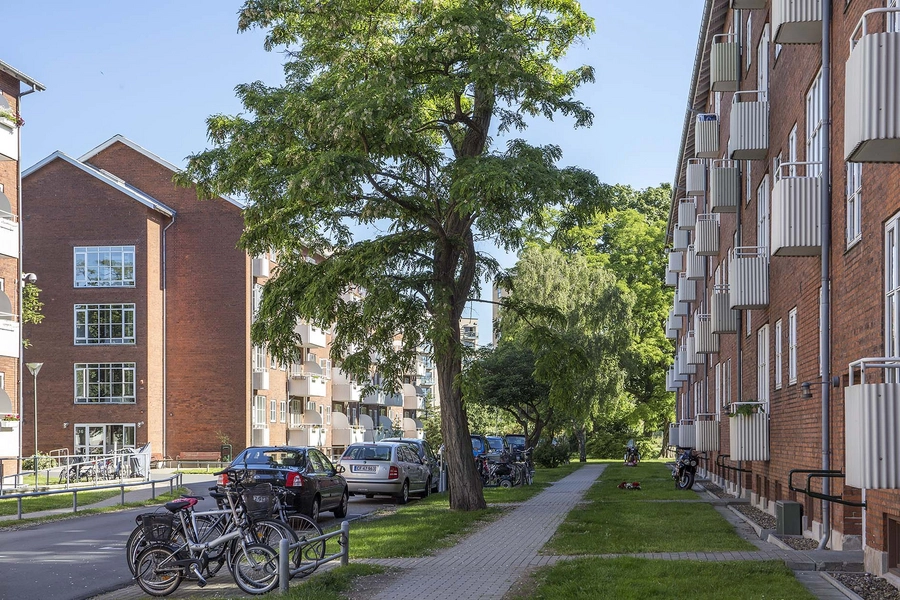 Sundparken ældreboliger Gaderum ind i bebyggelsen