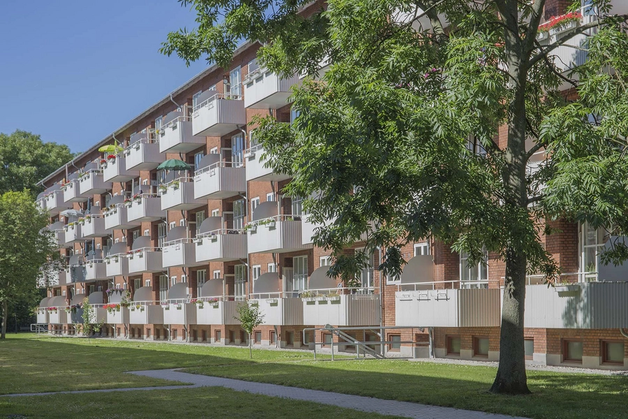 Sundparken ældreboliger Østvendte balkoner