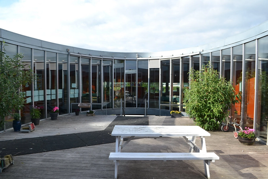 Børnehuset Bastionen Den runde atriumgård