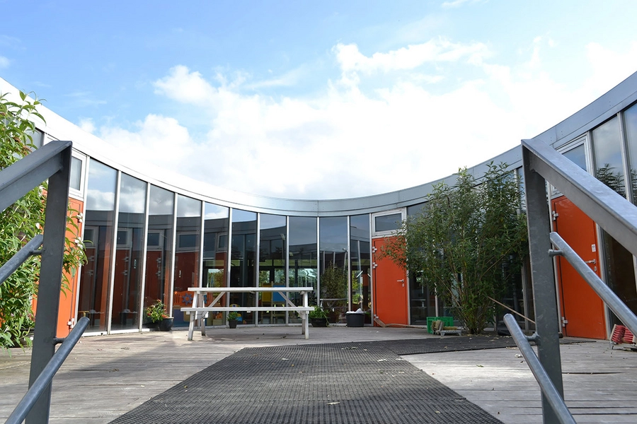 Børnehuset Bastionen Den runde atriumgård