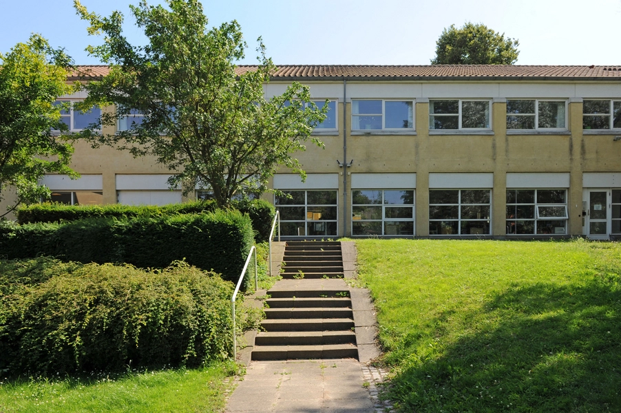 Frederiksværk Bibliotek Facadeudsnit set fra nord