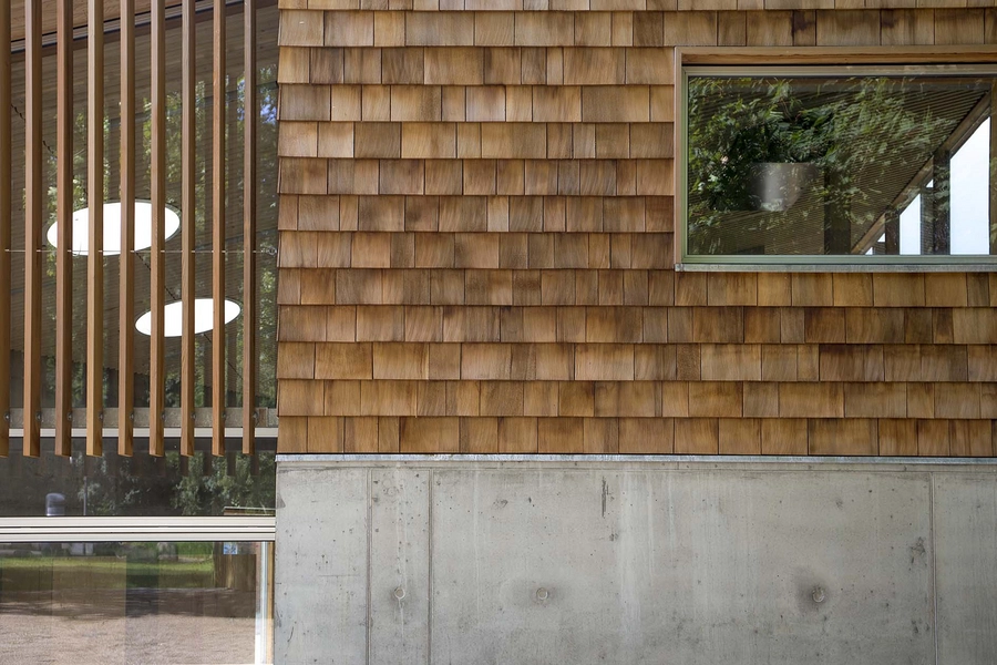 Søndermark Natur- og fritidshytte Facadeudsnit, østgavl