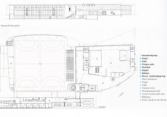 Birkerød Idrætscenter Plantegning