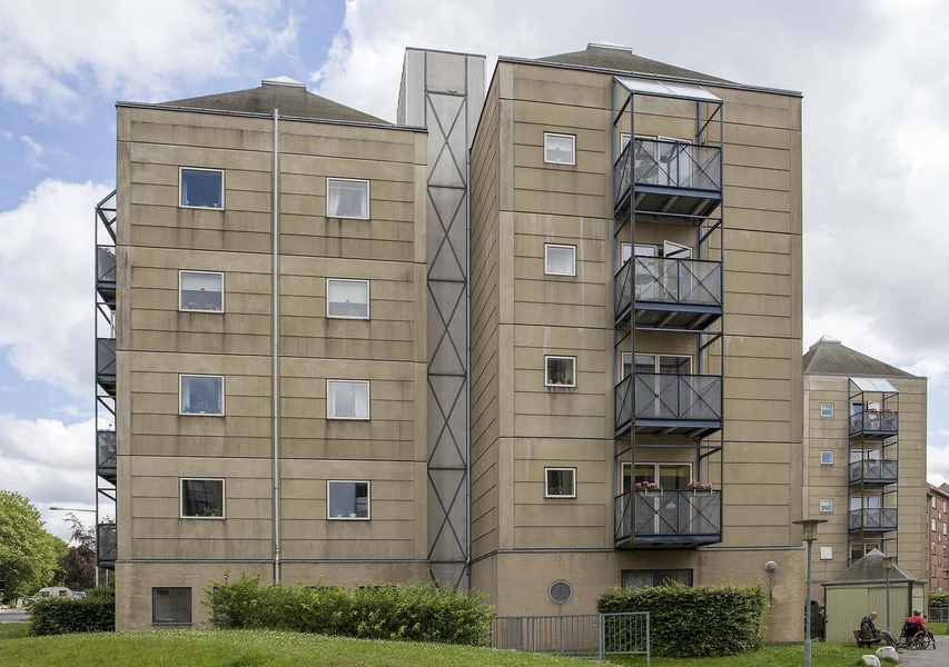 Brevduebanen Punkthus, set fra nord