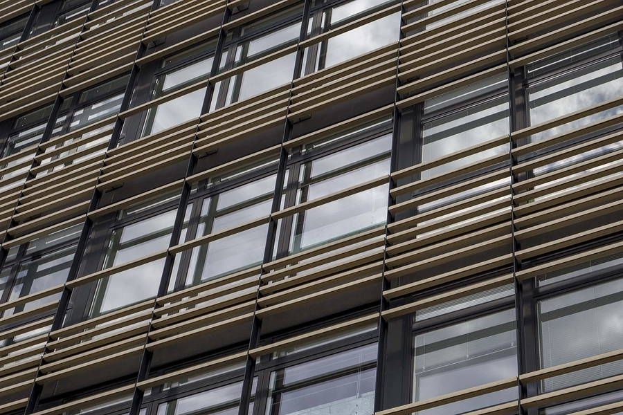 Håndværkets Hus Facadeudsnit lameller