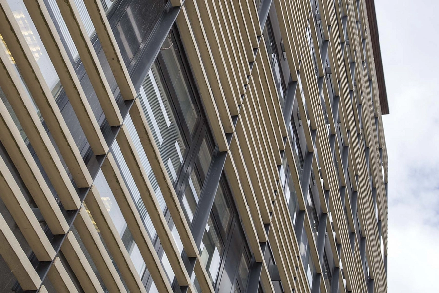 Håndværkets Hus Facadeudsnit lameller