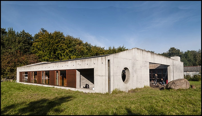 Spejderhuset Hindemosen Set fra sydøst