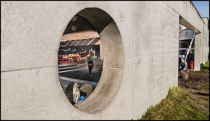 Spejderhuset Hindemosen Kig ind til gårdrum
