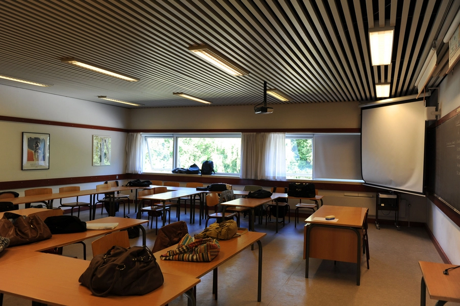Frederiksværk Gymnasium Undervisningslokale i nordfløjen.