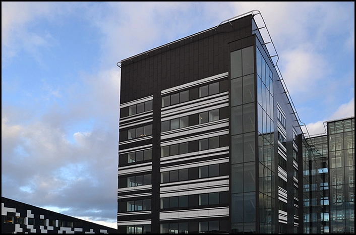 Havneholmen Towers Tag med solceller.