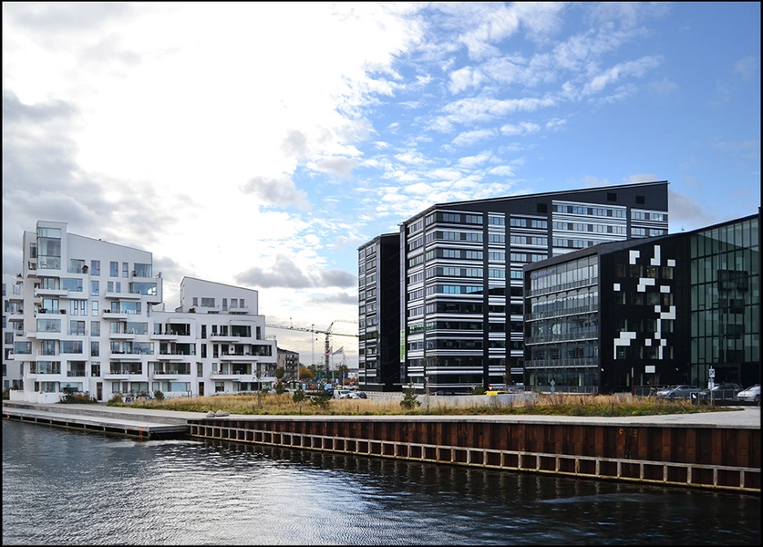 Havneholmen Towers Set mod nord fra Bryggebroen