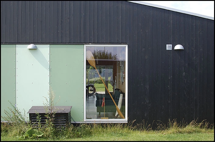 Maritimt klubhus Udsnit af gavl mod øst