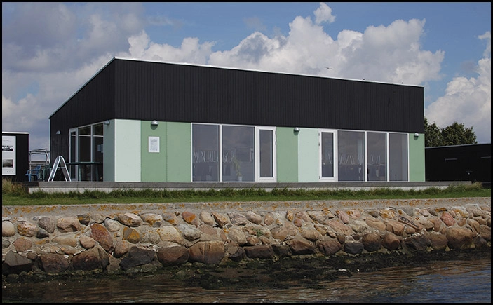 Maritimt klubhus Facade mod syd