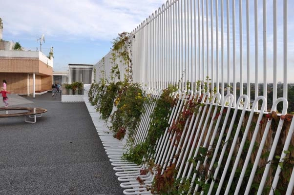 Ørestad Skole Gelænder, legeplads 3. sal