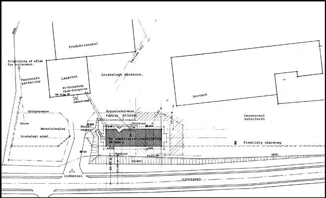 Rold Skov Savværk (Fuglsang Savværk) Situationsplan