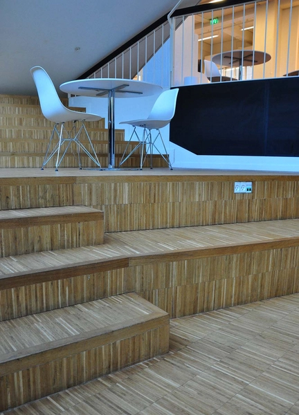 CBS Porcelænshaven I trappelandskabet er indarbejdet mindre sidde- og arbejdsnicher