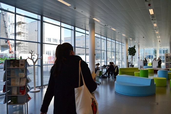 Det Humanistiske Fakultetsbibliotek Stueplan