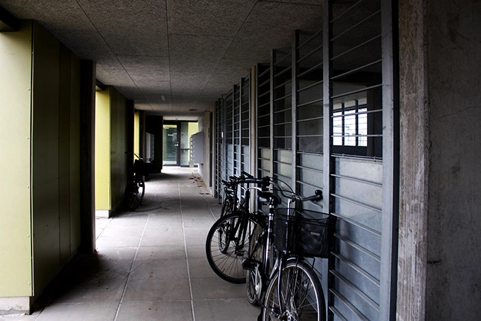 Åpark Kollegiet Cykel parkering