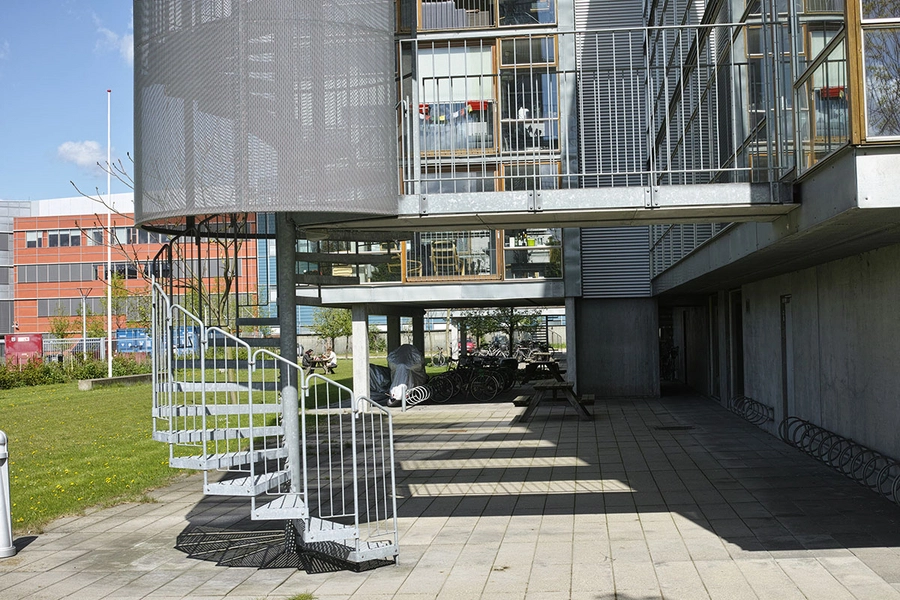 Industrikollegiet Detalje, nødtrappe