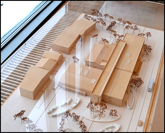 Hillerød Bibliotek Model af biblioteket