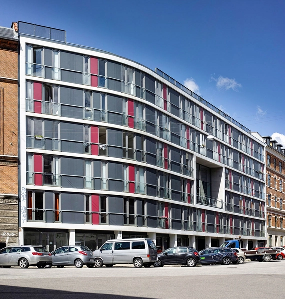 Thorsgadekollegiet Facaden set fra Thorsgade