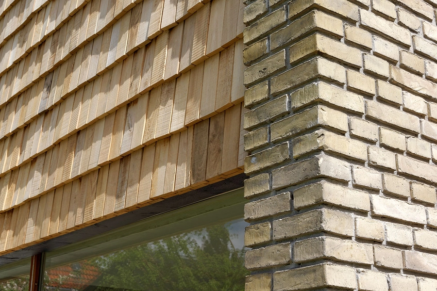 Varmings hus Detalje, materialitet, facade