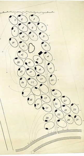 De ovale haver / De runde haver Oversigtsplan