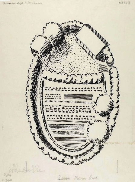 De ovale haver / De runde haver Skitse