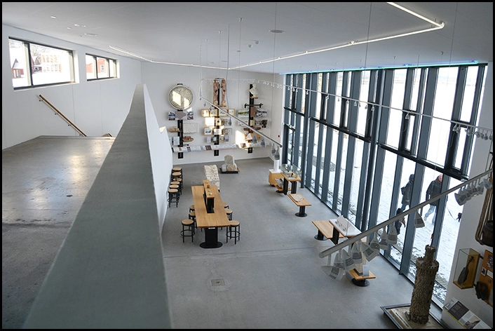 Geomuseum Faxe, Kulturhuset Kanten Vue over stueplanet