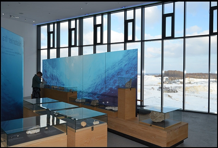 Geomuseum Faxe, Kulturhuset Kanten Montrer på 1. sal