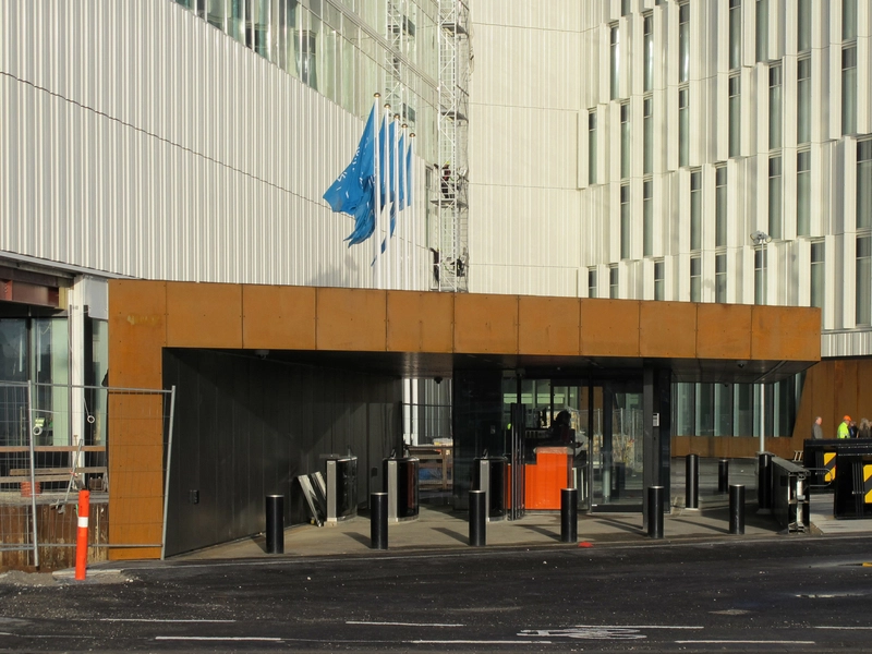 FN-byen Hovedindgang set fra syd