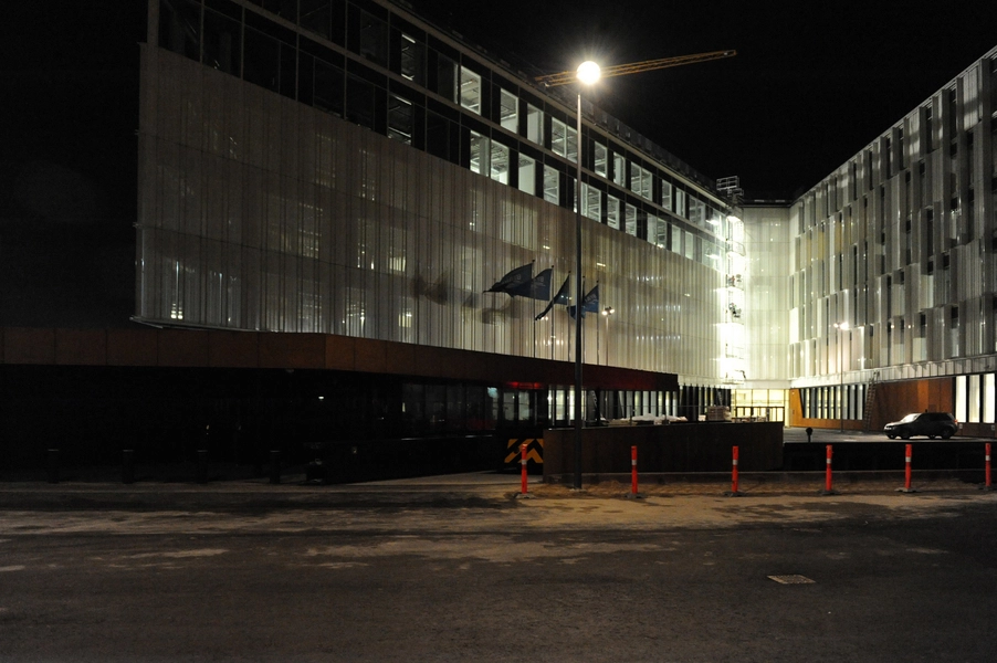 FN-byen Hovedindgang set fra syd, nat