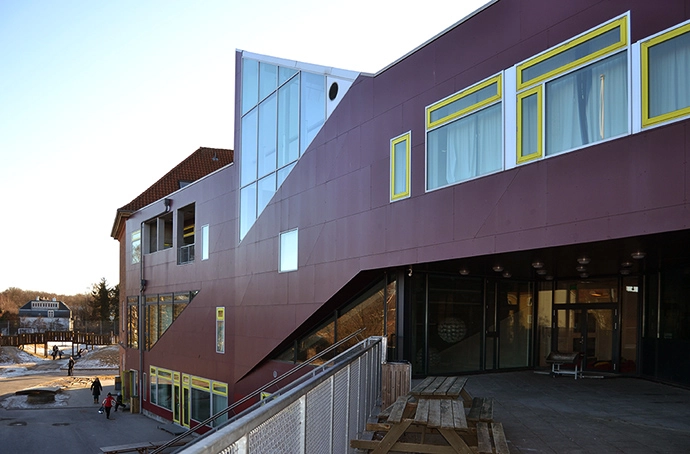 Ordrup Skole Set fra terrasse