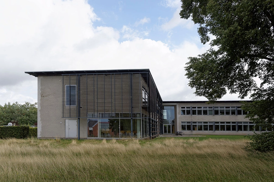 Skattecenter Næstved - Told og Skat Overbliksbillede, volumen, tagkonstruktion