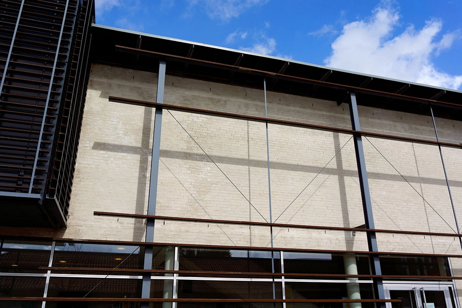 Skattecenter Næstved - Told og Skat Detalje, konstruktion