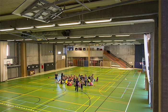 Bakkegårdsskolen Den store hal benyttes af mange