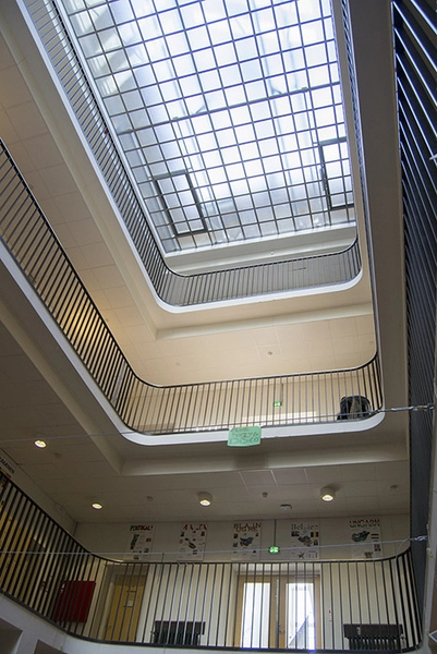 Bakkegårdsskolen Den gamle skoles fine atrium