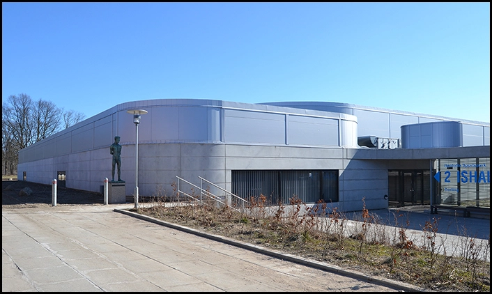 Gentofte Skøjtehal Set fra ankomstvej