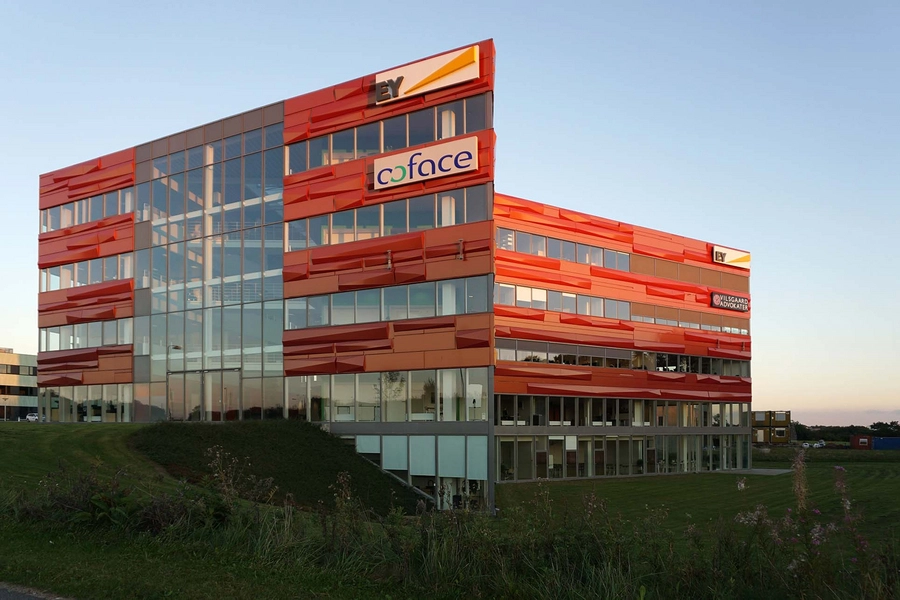 Advice House Overblik, dynamisk volumen, atrium