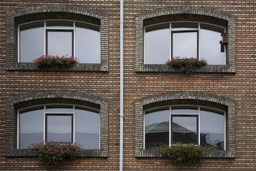 Stefansgård Facadeudsnit, vinduer