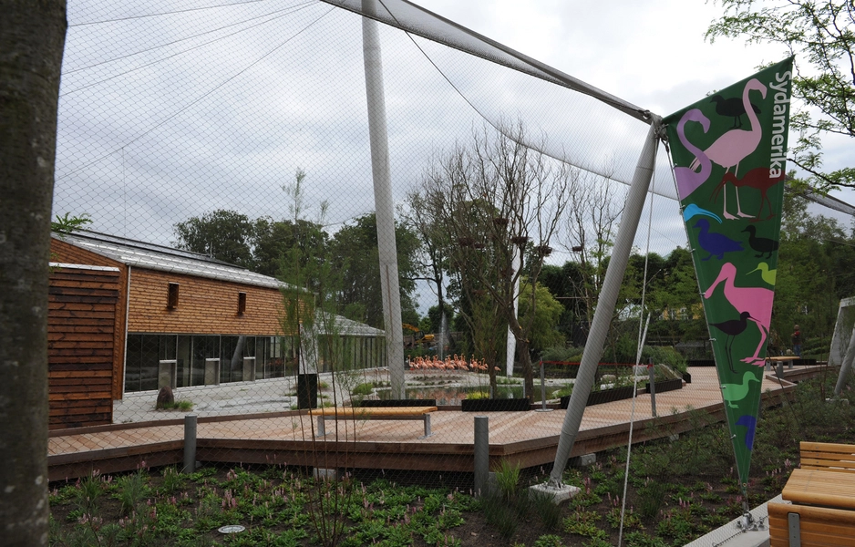 Fritflyvningsvoliere Set fra sydvest