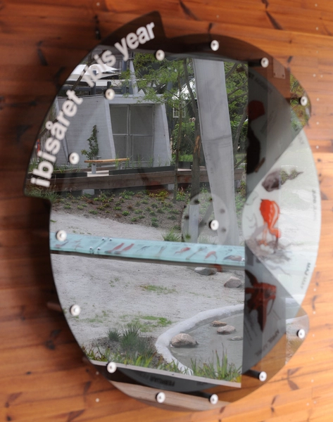 Fritflyvningsvoliere Kalenderhjul, der beskriver et ibisår.