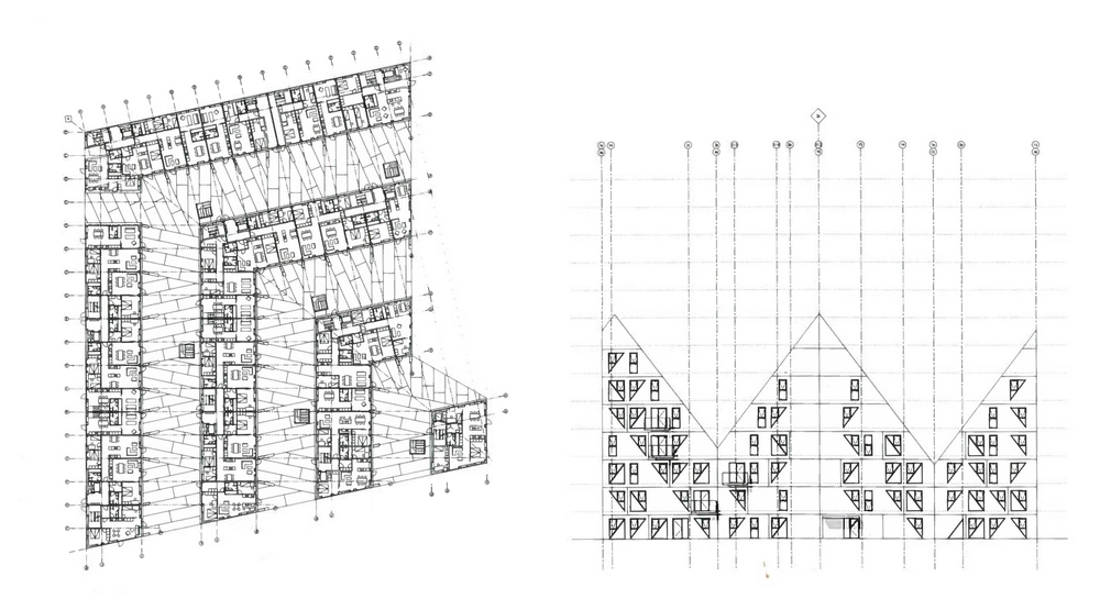 Isbjerget Plan og Facade
